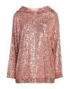 Rebel Queen By Liu •jo Woman Sweatshirt Copper Size L Polyester, Elastane