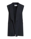 Rebel Queen By Liu •jo Woman Tailored Vest Midnight Blue Size L Polyester, Elastane In Blue