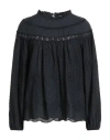 Rebel Queen By Liu •jo Woman Top Black Size S Cotton In Black