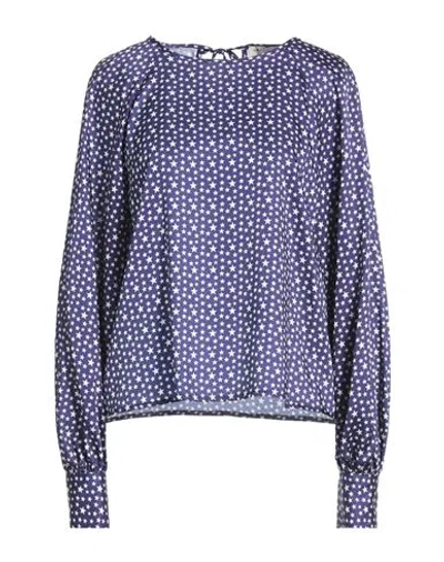 Rebel Queen By Liu •jo Woman Top Blue Size L Polyester