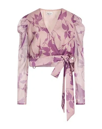 Rebel Queen By Liu •jo Woman Top Blush Size L Polyester In Pink