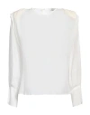 Rebel Queen By Liu •jo Woman Top Cream Size L Viscose In White