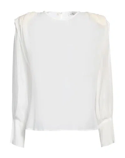 Rebel Queen By Liu •jo Woman Top Cream Size L Viscose In White