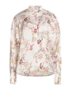 Rebel Queen By Liu •jo Woman Top Cream Size S Polyester In Multi