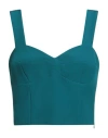 Rebel Queen By Liu •jo Woman Top Deep Teal Size L Polyester, Elastane In Green
