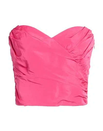 Rebel Queen By Liu •jo Woman Top Fuchsia Size S Polyester In Pink