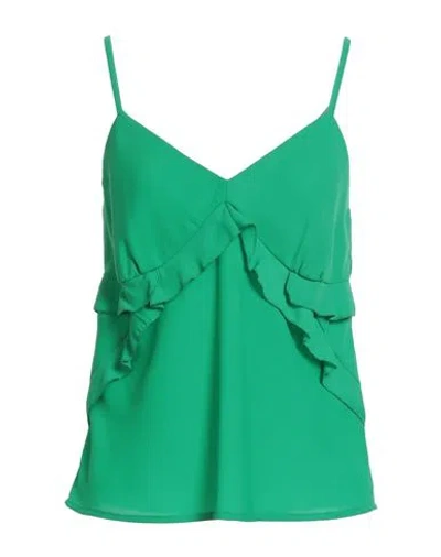 Rebel Queen By Liu •jo Woman Top Green Size L Polyester