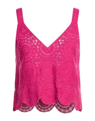 Rebel Queen By Liu •jo Woman Top Lilac Size M Polyester In Pink