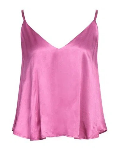 Rebel Queen Woman Top Magenta Size L Viscose