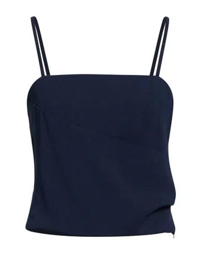 Rebel Queen By Liu •jo Woman Top Midnight Blue Size 10 Polyester