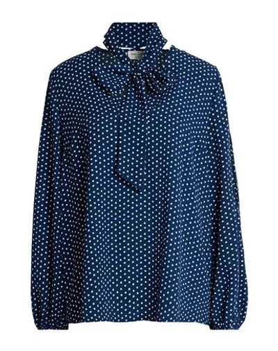 Rebel Queen By Liu •jo Woman Top Navy Size M Polyester In Blue