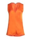 Rebel Queen By Liu •jo Woman Top Orange Size M Viscose In Orange