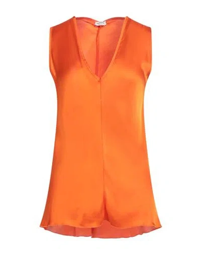 Rebel Queen By Liu •jo Woman Top Orange Size M Viscose