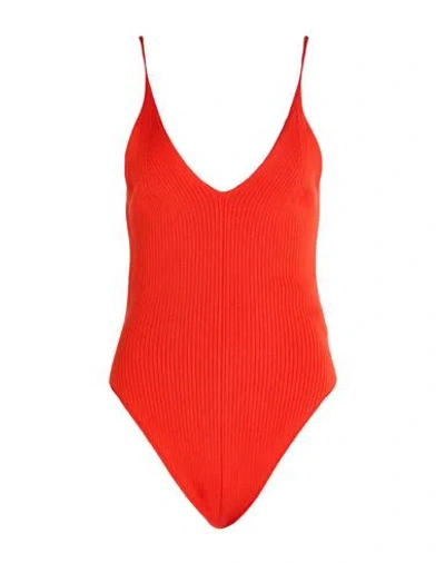 Rebel Queen By Liu •jo Woman Top Orange Size M/l Viscose, Polyester