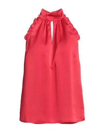 Rebel Queen By Liu •jo Woman Top Red Size M Polyester, Elastane