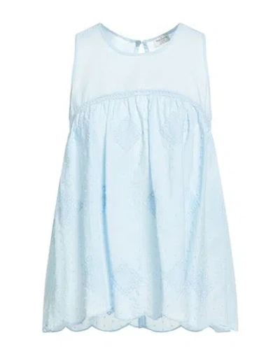 Rebel Queen By Liu •jo Woman Top Sky Blue Size L Cotton