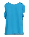Rebel Queen By Liu •jo Woman Top Turquoise Size M Polyester In Blue