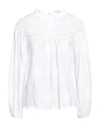 Rebel Queen By Liu •jo Woman Top White Size S Cotton