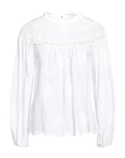Rebel Queen By Liu •jo Woman Top White Size S Cotton