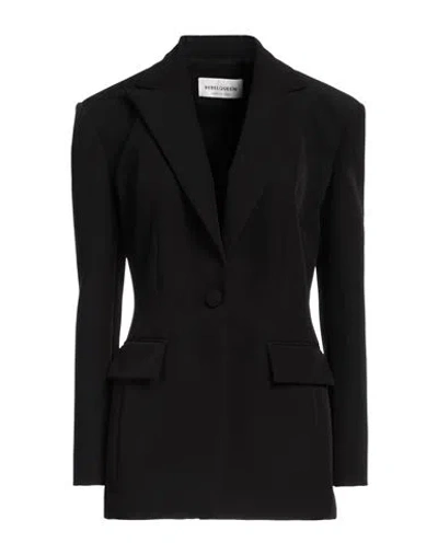 Rebel Queen Woman Blazer Black Size 8 Polyester, Elastane