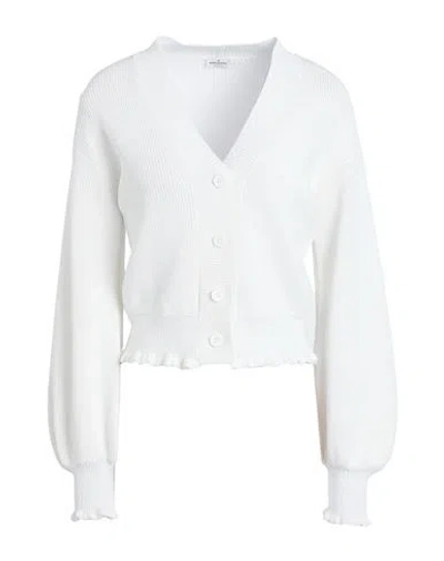 Rebel Queen Woman Cardigan White Size Xs/s Viscose, Polyamide