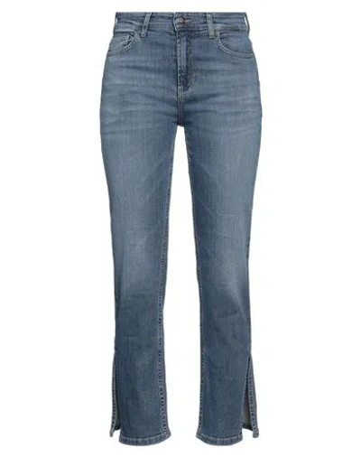 Rebel Queen Woman Jeans Blue Size 27 Cotton, Elastane