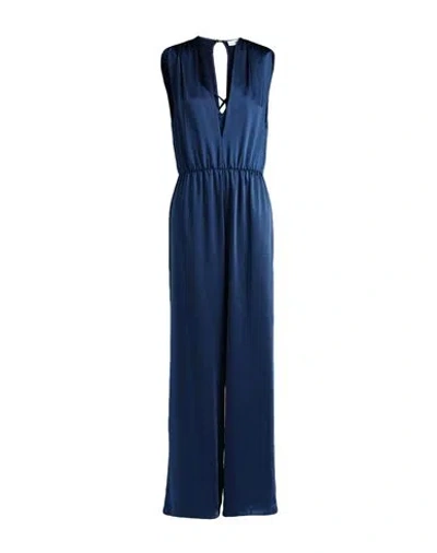Rebel Queen Woman Jumpsuit Navy Blue Size M Polyester