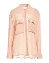 Rebel Queen Woman Shirt Light Brown Size M Viscose In Beige