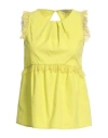 Rebel Queen Woman Top Acid Green Size L Cotton