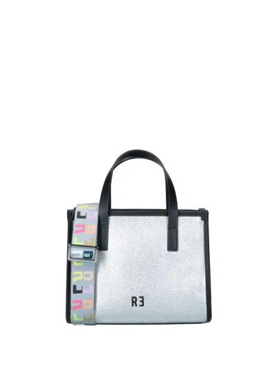 Rebelle Minibag Virtus Laminated Silver With Shoulder Strap