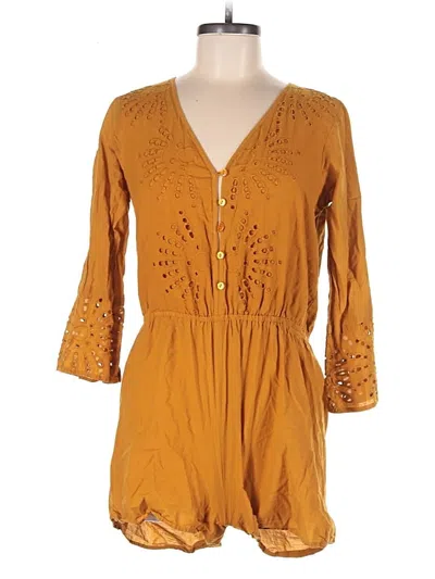 Pre-owned Rebellion Romper In Brown
