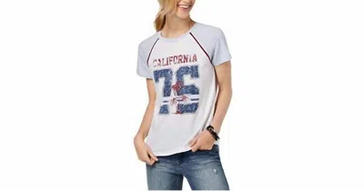 Rebellious One Juniors Cotton California Graphic T-shirt In White In Multi