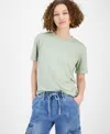 Rebellious One Juniors' Super Soft Crewneck Tee In Desert Sage