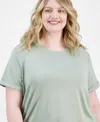 Rebellious One Juniors' Super Soft Crewneck Tee In Desert Sage