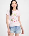 Rebellious One Juniors' Tropical Graphic Short-sleeve T-shirt