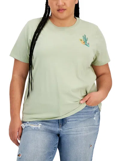 Rebellious One Plus Womens Printed Cotton Graphic T-shirt In Multi