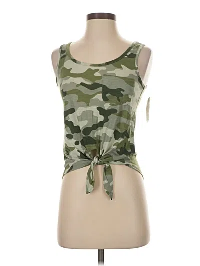 Rebellious One Tank Top Green Strapless Neckline Tops