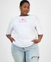 Rebellious One Trendy Plus Size Cherry Graphic T-shirt