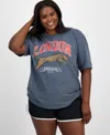 Rebellious One Trendy Plus Size Cotton Short-sleeve Cheetah London England Graphic T-shirt