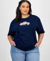 Rebellious One Trendy Plus Size Good Vibes T-shirt