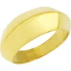 Rebl Angled Band Ring In Gold