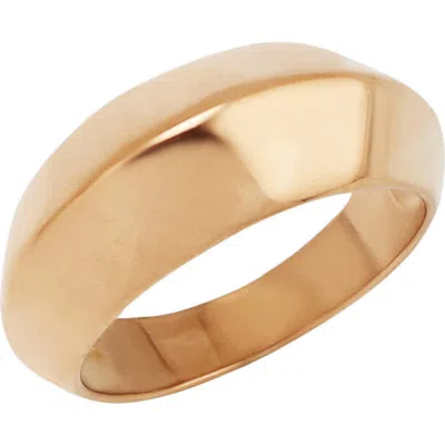 Rebl Angled Band Ring In Gray