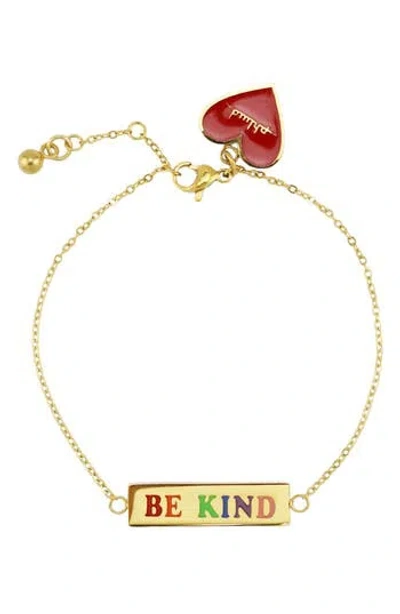 Rebl Be King Bracelet In Gold