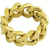 Rebl Chain Band Ring In Gold