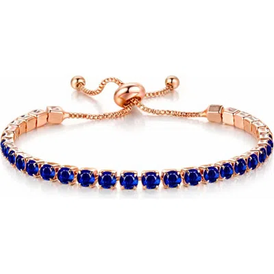 Rebl Crystal Slider Bracelet In Blue