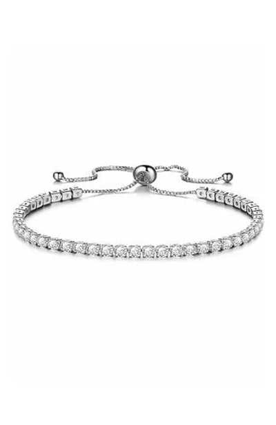 Rebl Crystal Slider Bracelet In Silver