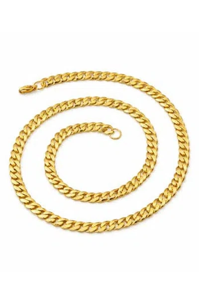 Rebl Cuban Chain Necklace In Gold
