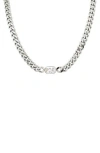 Rebl Cubic Zirconia Curb Chain Necklace