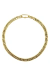 Rebl Gender Inclusive 9.5mm Wide Chain Necklace In Gold