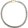 Rebl Gender Inclusive 9.5mm Wide Chain Necklace In Gold
